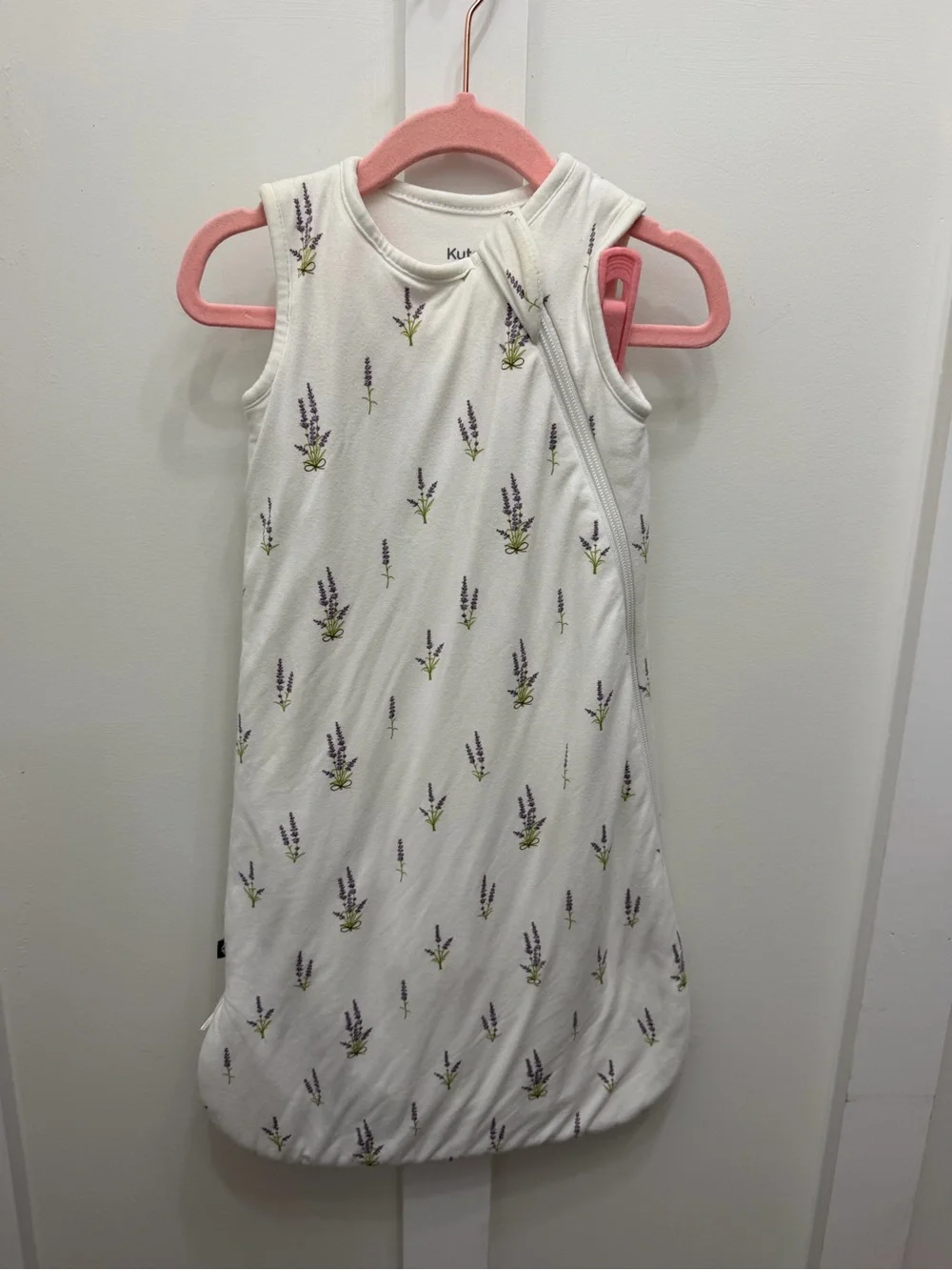 Kyte BABY bamboo sleep sack in Lavender print size XS 1.0tog